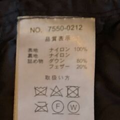 決まりました　CHRISTIAN ORANI ダウンジャケット ネイビー M メンズ 軽量の画像