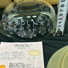 1139😸 ガラスキャセロール レンジでごはんボウル キッチン用品 ４点セット フェリシモ N185 R013の画像