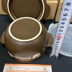 1139😸 ガラスキャセロール レンジでごはんボウル キッチン用品 ４点セット フェリシモ N185 R013の画像