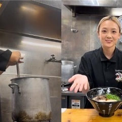 豚骨ラーメン屋のホール・キッチン正社員スタッフの画像