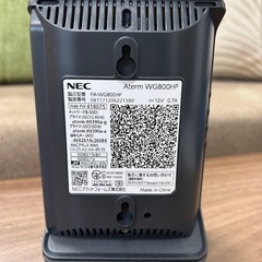 【美品】NEC Wi-Fiルーター PA-WG800HP 白の画像
