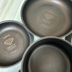 アイリスオーヤマ　ダイヤモンドコート フライパン セットの画像