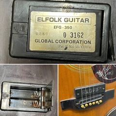 ELFOLK GUITAREF G-350 ギター アコースティックギター 弦楽器楽器 レトロ（K9923-y571）の画像