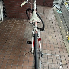 Bianchi　軽量アルミフレーム　3×8speed　フロントサスペンション付き　ホワイトの画像