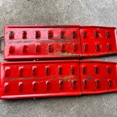 金属製 スノーヘルパー 折りたたみ式 ダメージ小 雪道脱出に！ 中古品 全長60cm ④の画像