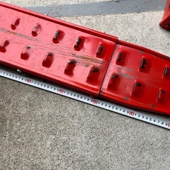 金属製 スノーヘルパー 折りたたみ式 ダメージ小 雪道脱出に！ 中古品 全長60cm ④の画像