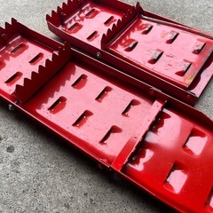 金属製 スノーヘルパー 折りたたみ式 ダメージ小 雪道脱出に！ 中古品 全長60cm ④の画像