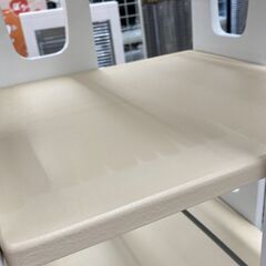 A-970【リユースのサカイ野々市店】ジモティ来店特価‼ 回転式本棚 木製 ホワイト クリーニング済みの画像