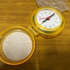 【激レア】ザ.時計　スケルトン目覚まし時計　1225-03の画像