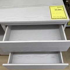 A-974【リユースのサカイ野々市店】ジモティ来店特価‼ レンジ台 木製 木目調 ホワイト クリーニング済みの画像