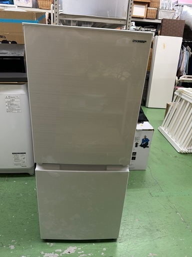 【ドリーム川西店御来店限定】☆ジモティー見たよ♪割引☆ SHARP 2ドア冷蔵庫 SJ-D15G-W 152L 2021 動作確認／クリーニング済み 【99560000043499】