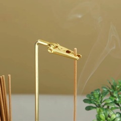 【抱き合わせ割引あり】【新品】2 in 1 香りとキャンドルホルダー、木製ベースの香りバーナー（取り外し可能なガラス灰コレクター付き）、リビングルームや寝室のインテリア飾り ②の画像