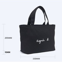 agnès b. VOYAGE キャンバストートバッグ 4カラー展開 シンプルデザインで毎日使いやすい の画像