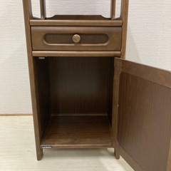 カリモク　キャビネット　電話台　棚の画像
