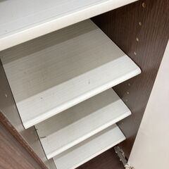 A-978【リユースのサカイ野々市店】ジモティ来店特価‼ シューズボックス 木製 木目調 ブラウン クリーニング済みの画像