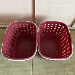 大型のカゴ　2個セット　29cm×50cm×38cmの画像
