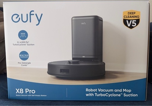 新品未開封 eufy X8 Pro ロボット掃除機 自動ゴミ収集ステーション付き