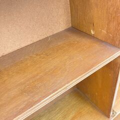 A-982【リユースのサカイ野々市店】ジモティ来店特価‼ 本棚 木製 ブラウン クリーニング済みの画像