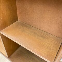 A-982【リユースのサカイ野々市店】ジモティ来店特価‼ 本棚 木製 ブラウン クリーニング済みの画像