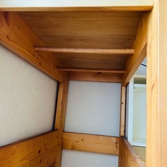 【お譲りします】システムベッドデスク　一体型　机の画像