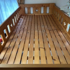 【お譲りします】システムベッドデスク　一体型　机の画像