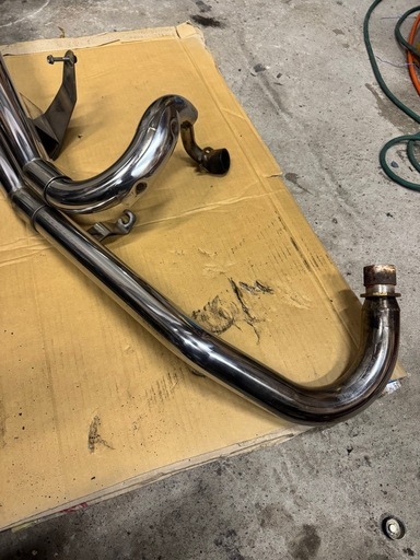 HONDA マグナ250 MC292本出し メガホン スラッシュカットマフラー