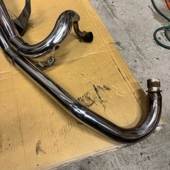 HONDA マグナ250 MC292本出し メガホン スラッシュカットマフラーの画像