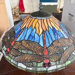 無料　美品　ステンドグラス　置き型照明　スタンドライトの画像