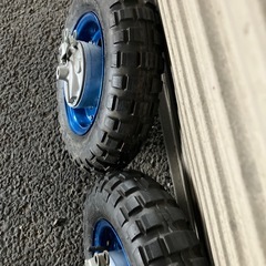 モンキー、8インチアルミホイール、ハブ、バリ山の画像