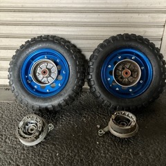 モンキー、8インチアルミホイール、ハブ、バリ山の画像