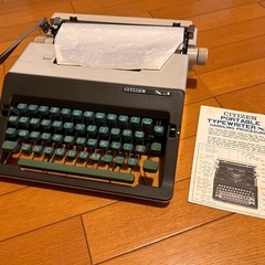 昭和レトロ　シチズンタイプライターX3の画像