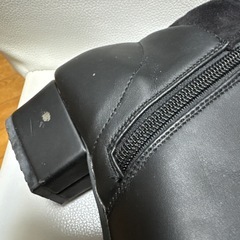 スエード&合成皮革のブラックブーツ24.5㎝の画像