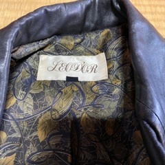 お値段相談できます！本革ジャケット、ユニセックスM、ゆったりサイズの画像