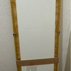 全身鏡 / 姿見（28x120cm）ナチュラル木目調の画像