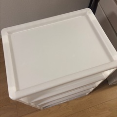 ニトリ　リビングチェスト　収納ボックス4段の画像