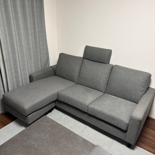 
 【美品・購入2年以内】ニトリ 3Pカウチソファ／引き取り限定