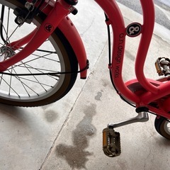 子ども用自転車　18インチ　補助輪ありの画像