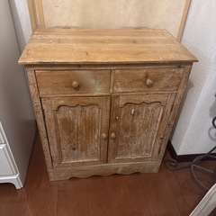 ウッドチェスト・アンティーク・アイアンの画像