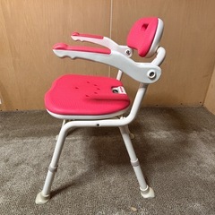 アロン化成　折りたたみシャワーベンチ　FSフィット　介護用風呂椅子　ピンクの画像
