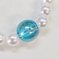 ハンドメイド キーホルダー パールxアクリルビーズ ★チャーム付き 約11.5cm バッグ・鍵にの画像