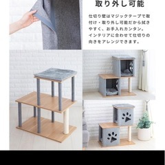 2段キャットタワー⭐︎写真追加しましたの画像