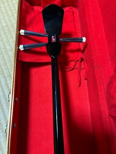 三線　三味線　バチ　ケースセット　中古美品