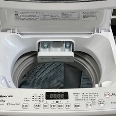 送料・設置込み可🉐表示価格より10%OFF🉐　洗濯機　8kg  Hisense 2021年【分解クリーニング済み】の画像