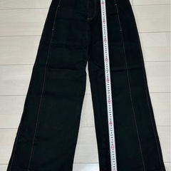 L'Or High waist flare pants ブラック　Mの画像