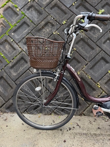 ブリヂストン アシスタ 26インチ ブラウン バッテリー  12.8Ah 電動自転車【中古】

