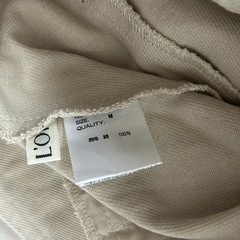 L'Or High waist flare pants ホワイト Mの画像