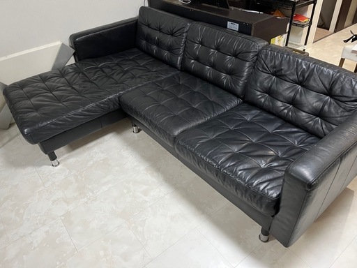 IKEA 革ソファー