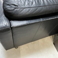 IKEA 革ソファー  の画像