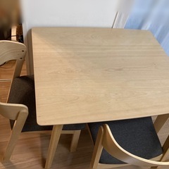 ダイニングセット　椅子2脚　90cmテーブルの画像