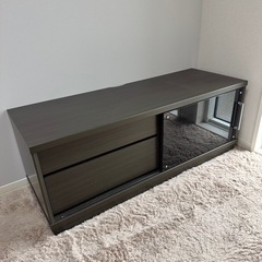 テレビ台 ニトリ 引出し ガラス引戸 家具の画像
